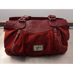 VALENTINA Real Leather/Suede Purse Made In Italy
